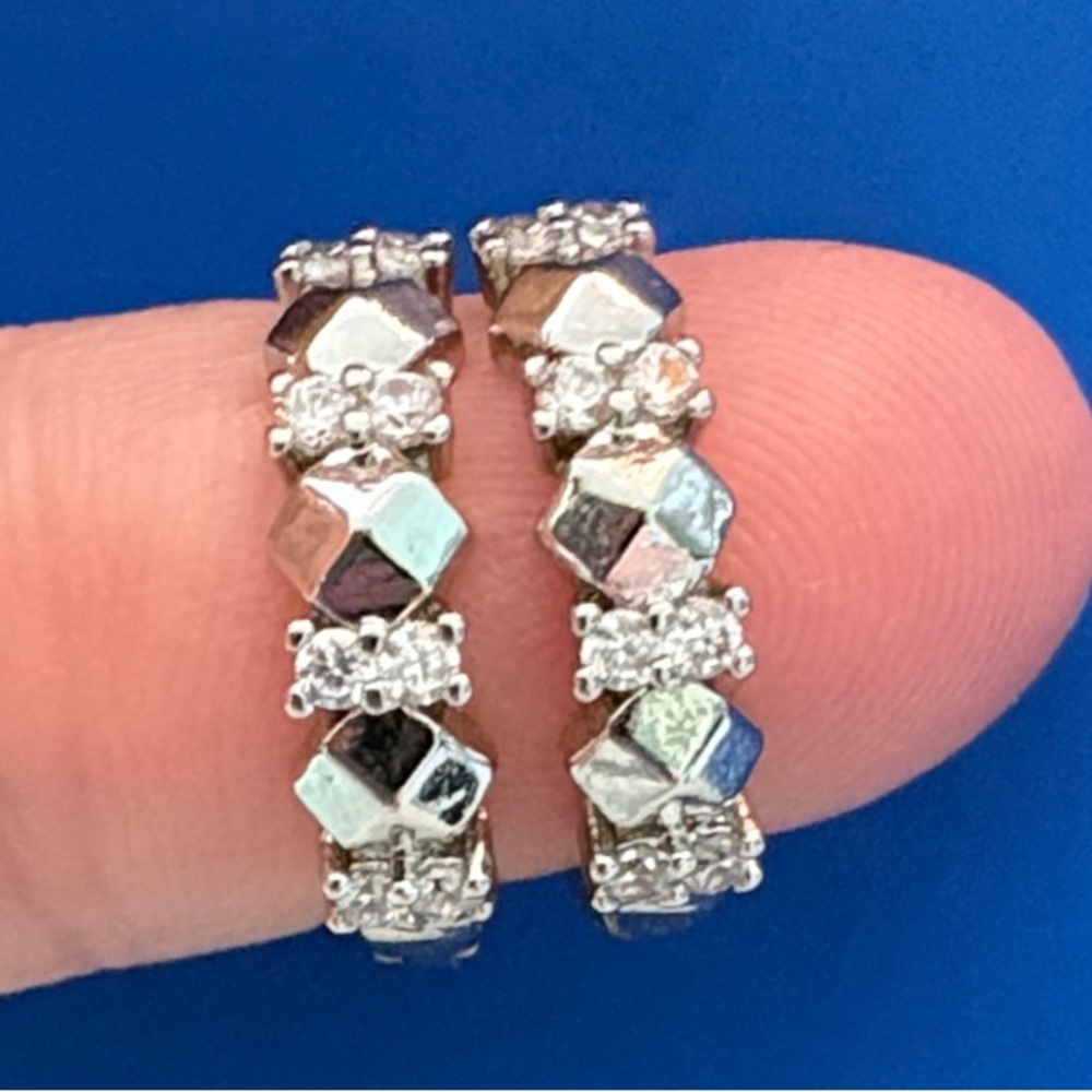 Pretty Bird Sparkle Huggie Earrings